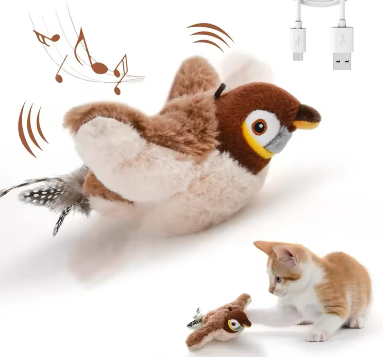 Jouet Interactif Oiseau pour Chat